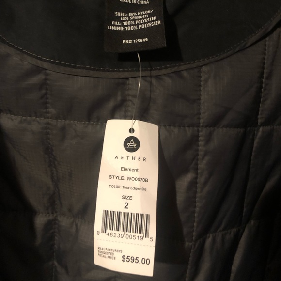 Aether coat- Navy blue. Size 2=small - Picture 5 of 7